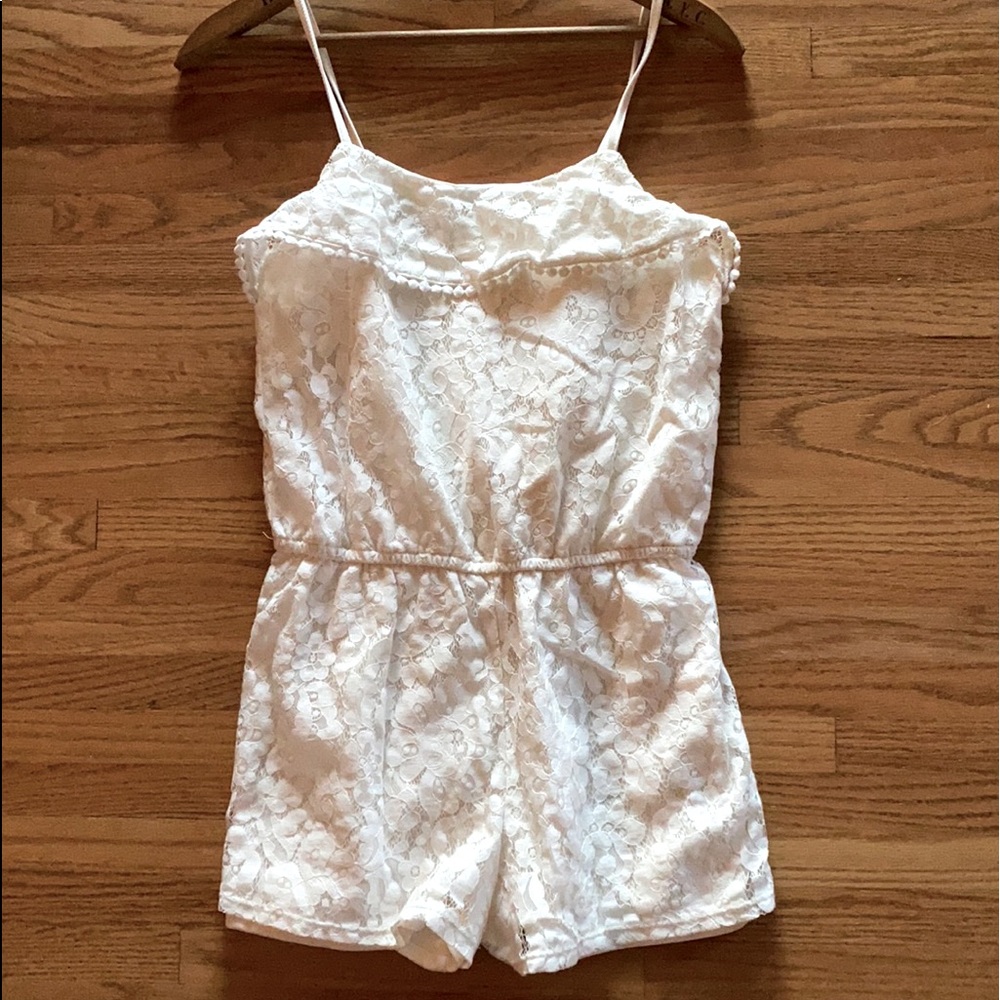 White Lace Romper